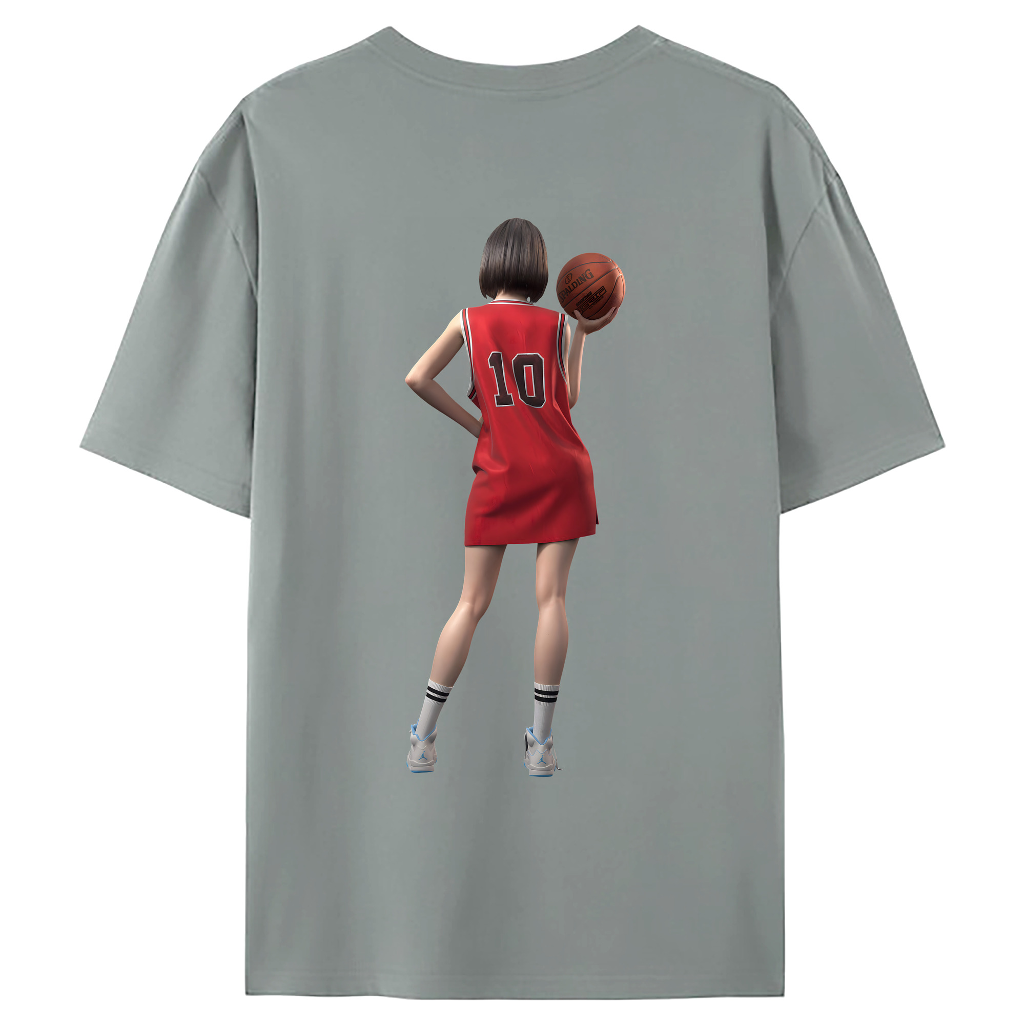（画像用） SLAM DUNK／スラムダンク 綿100％ メンズ半袖Tシャツ（バックプリント） 通気性